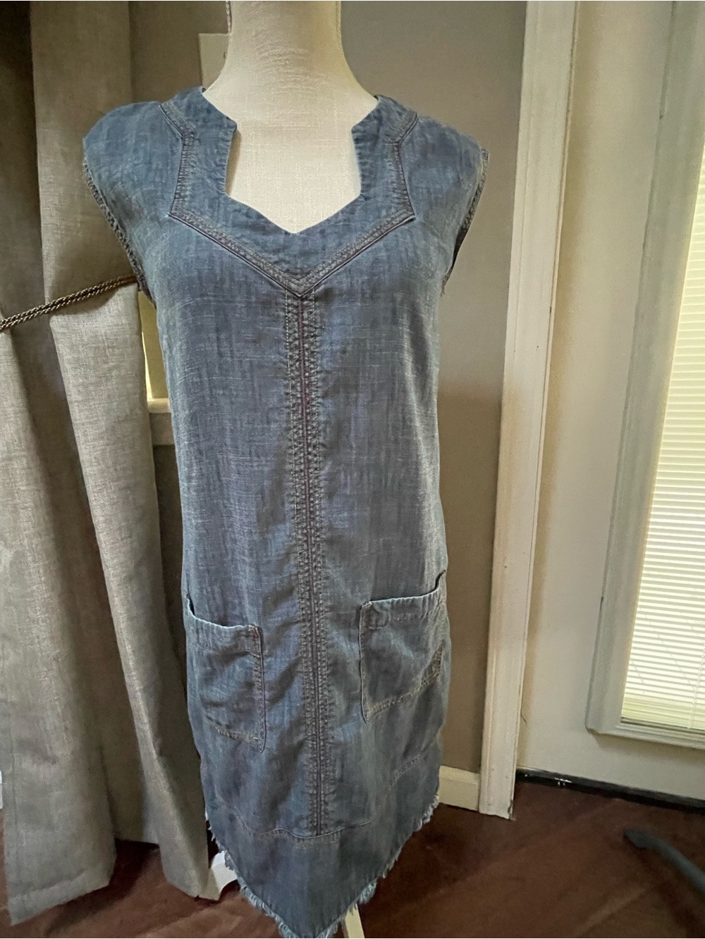 Hot Style Denim Dress Trina Turk Mini Dress